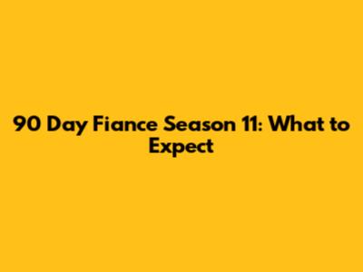 90 Day Fiance Season 11: What to Expect
