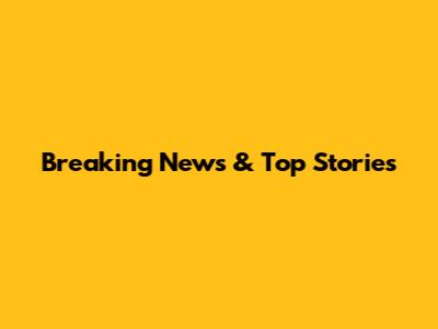 Breaking News & Top Stories