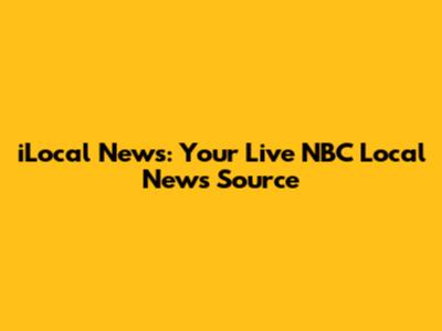 iLocal News: Your Live NBC Local News Source
